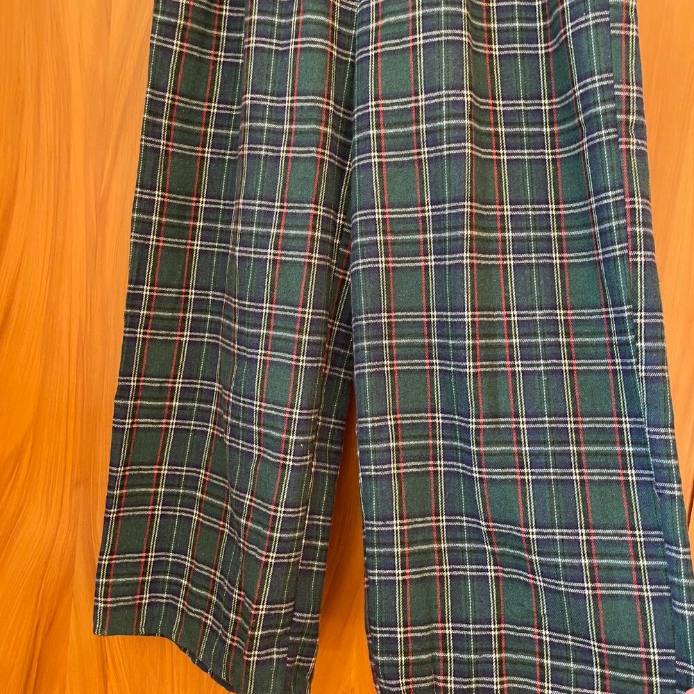 Ivy City Co Plaid Jumpsuit in Green and Blue - Picture 4 of 8